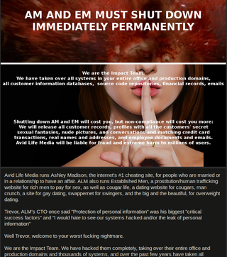 Illustration for article titled Hackers Threaten to Expose 37 Million Cheating AshleyMadison Users